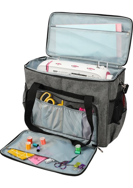 Dikiş Makinesi Depolama Organizatörü Dikiş Makinesi Çantası Seyahat Tote Çanta Çoğu Standart Dikiş Makinesi ve Aksesuarları Gri (Yurt Dışından) fırsatları