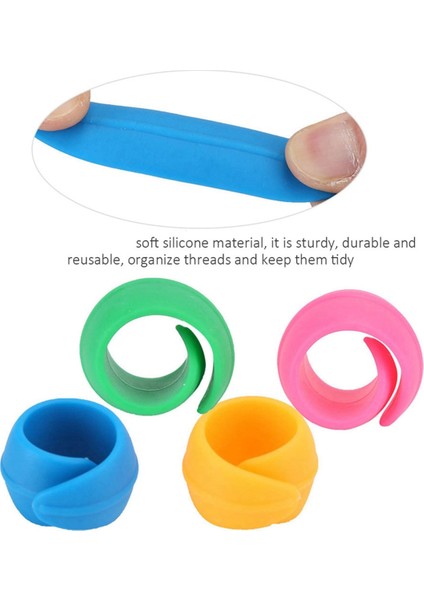48PCS Silikon Iplik Makaraları Koruyucu Huggers Bobbin Tutucu Dikiş Makinesi Için Organizatör (Yurt Dışından) fırsatları