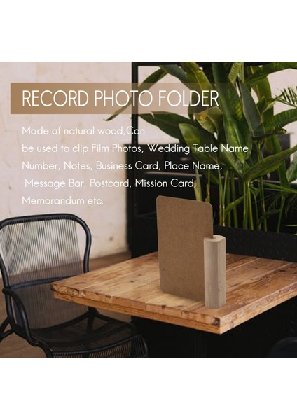 80PCS Ahşap Kazık Ismi Yer Kart Fotoğraf Sahipleri Stump Masa Numarası Klip Stand Düğün Partisi Yemek Masa Dekoru Kart (Yurt Dışından) fırsatları