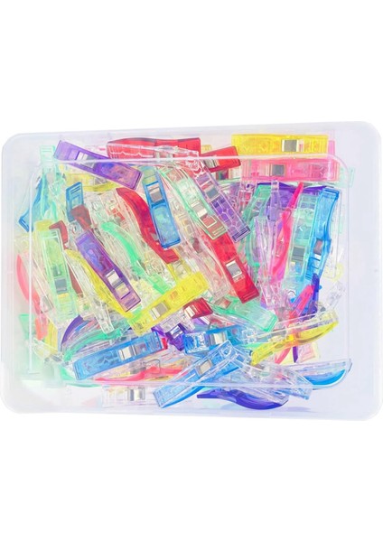 100 Pcs Büyük Dikiş Klipsleri Kumaş Klipsler Dikiş Lendini Dikiş Ideal Kapitone Malzemeleri Işçilik Aletleri Jumbo Yorgan Klipsleri (Yurt Dışından)