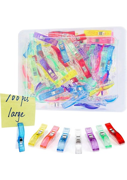 100 Pcs Büyük Dikiş Klipsleri Kumaş Klipsler Dikiş Lendini Dikiş Ideal Kapitone Malzemeleri Işçilik Aletleri Jumbo Yorgan Klipsleri (Yurt Dışından) fiyatları