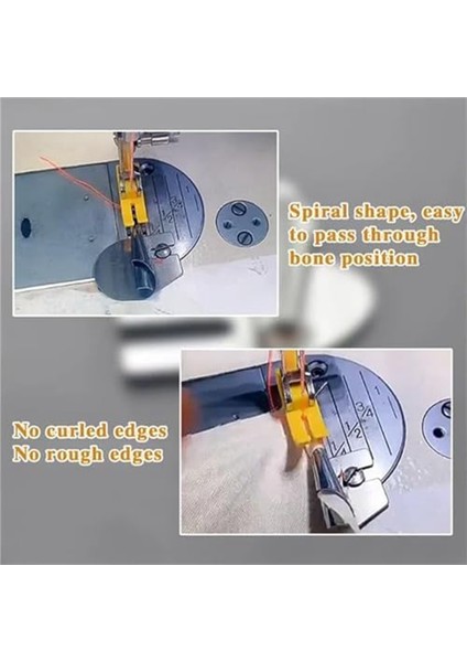 8pcs Evrensel Dikiş Haddelenmiş Hemmer Ayağı, 3-10MM Haddelenmiş Hem Presser Ayağı, Dikiş Makinesi Geniş Haddelenmiş Hem Presser Ayağı (Yurt Dışından) fırsatları