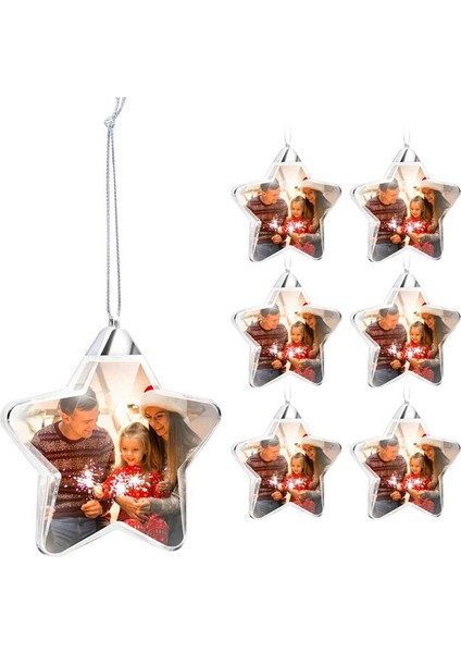 Sublimasyon Boş Kolye Mdf Noel Süsleri Isı Transferi, Süblimasyon Boş Kolye Dekor Dekor Craft B 6pcs (Yurt Dışından) fiyatları