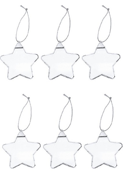 Sublimasyon Boş Kolye Mdf Noel Süsleri Isı Transferi, Süblimasyon Boş Kolye Dekor Dekor Craft B 6pcs (Yurt Dışından) modelleri