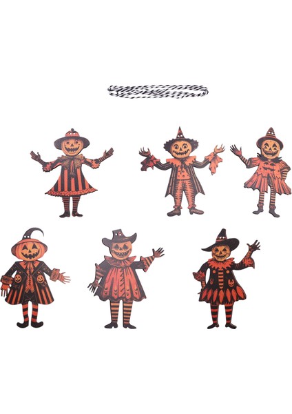 Cadılar Bayramı Vintage Bunting Ahşap Cadılar Bayramı Banner Asır Vintage Çiftlik Banner Cadılar Bayramı Dekorasyonları Halat A (Yurt Dışından) fiyatları