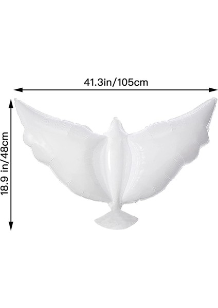 12 Paket Güvercin Balonları Memorial Sky, Biyobozunur Beyaz Angel Fenerler Cenaze Partisi Süslemeleri (Yurt Dışından) fiyatları