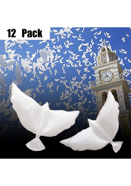 12 Paket Güvercin Balonları Memorial Sky, Biyobozunur Beyaz Angel Fenerler Cenaze Partisi Süslemeleri (Yurt Dışından) indirimleri