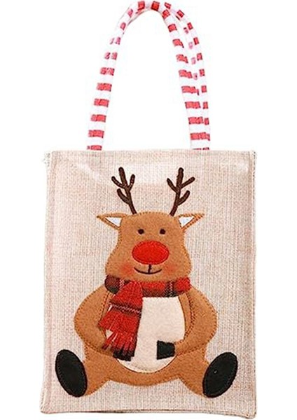 Noel Hediye Çantaları Elk-Snowman Desenli Desenli Şeker Için Tatil Hediye Çantaları Yeni Yıl Ev Dekor (Yurt Dışından) fiyatları