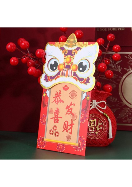 Çin Kırmızı Zarf Bahar Festivali Yeni Yıl Şanslı Para Zarfları, 16 Adet Çin Tarzı Tasarım Renkli Zarflar (Yurt Dışından) fırsatları