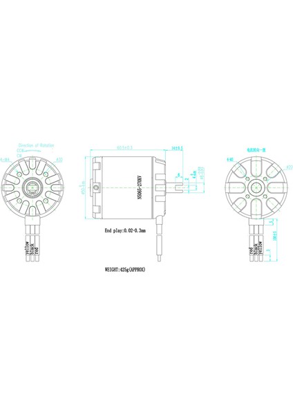 5065 270KV Fırçasız Sensörsüz Motor Bldc Outner Baskı Dengesi Elektrikli Scooter Aksesuar (Yurt Dışından) fiyatları
