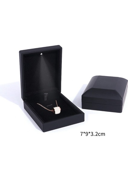 Moda LED Hafif Kolye Uzun Zincir Kutu Kolye Tutucu Evlilik Yıldızları Için Bileklik Ekran Mücevher Hediye Kutusu B B (Yurt Dışından) indirimleri