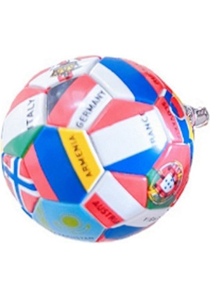 1 Adet Simülasyon Spor Futbol Kolye Anahtarlık Ülkeleri Araba Çantası Sırt Çantası Aksesuarları Için Top Bay Bayrak Anahtar Zinciri (Yurt Dışından)