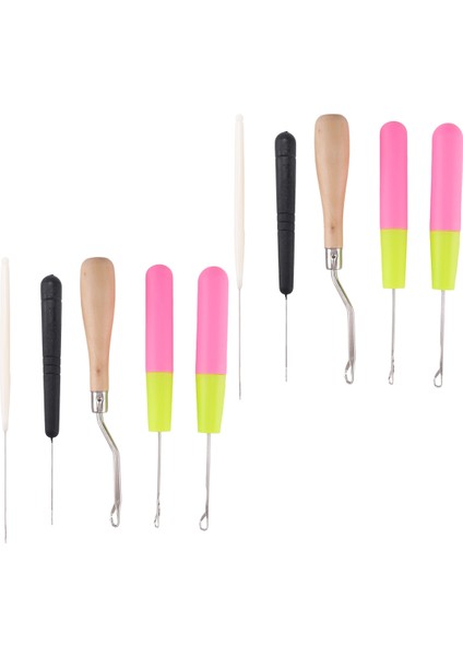 Bent Mandal Kanca Tığ Işi Iğne Kancası, Ahşap Bükülmüş Mandal Kanalı Plastik Kıvrımlı Tığ Işi Iğne Saç Halı Yapımı (Yurt Dışından) fiyatları