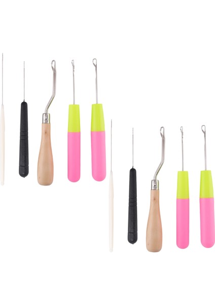 Bent Mandal Kanca Tığ Işi Iğne Kancası, Ahşap Bükülmüş Mandal Kanalı Plastik Kıvrımlı Tığ Işi Iğne Saç Halı Yapımı (Yurt Dışından) modelleri