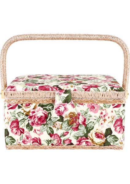 Ekstra Büyük Dikiş Sepeti, Vintage Dikiş Sepeti, Iğneler, Iplik, Bandeli ve Diğer Dikiş Malzemeleri Için Depolama (Yurt Dışından)