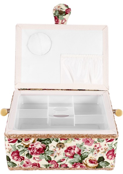 Ekstra Büyük Dikiş Sepeti, Vintage Dikiş Sepeti, Iğneler, Iplik, Bandeli ve Diğer Dikiş Malzemeleri Için Depolama (Yurt Dışından) modelleri