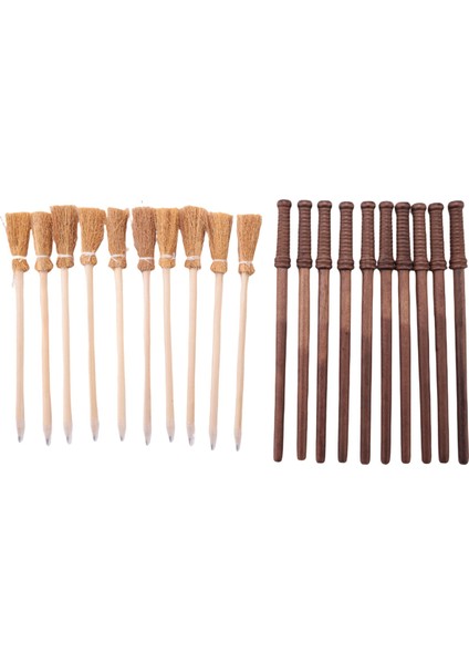 10 Adet Asa Kalemleri Parti Malzemeleri ve 10 Adet Cadı Süpürge Kalemleri, Asa Kalemleri Tema Doğum Günü Iyi Çanta Dolgu Iyilik (Yurt Dışından) fiyatları