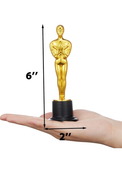 20 Adet Altın Ödülü Kupaları, Mini Trophy Party Kutlamalar Için Tercihler, Sınıf Ödülleri ve Parti, Akademi Ödülleri Trophy (Yurt Dışından) indirimleri