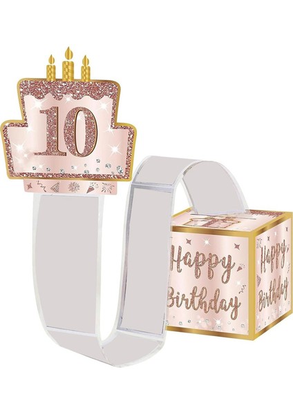 Dıy Doğum Günü Para Kutusu Nakit Hediyeler, Çekin Mutlu Doğum Günü Kartı 30 Pcs Şeffaf Çantalar, Kız Kadınlar Için Para Hediyeleri Kutusu (Yurt Dışından)