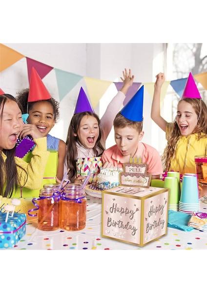 Dıy Doğum Günü Para Kutusu Nakit Hediyeler, Çekin Mutlu Doğum Günü Kartı 30 Pcs Şeffaf Çantalar, Kız Kadınlar Için Para Hediyeleri Kutusu (Yurt Dışından) indirimleri