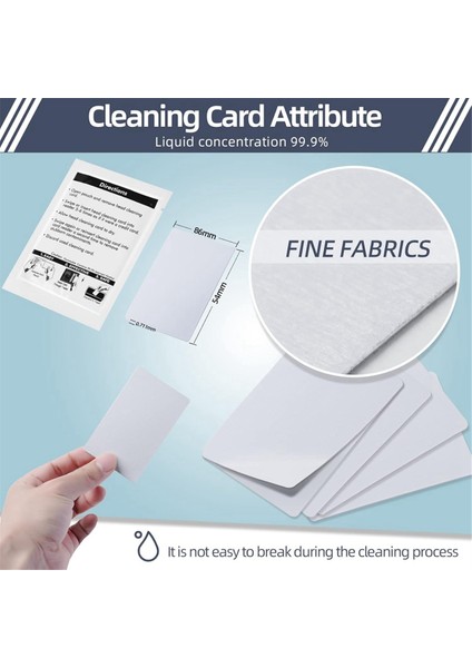 CR80 Temizlik Kartları, Çift Yan Kart Okuyucu Temizleyici, Pos Swipe Terminal Temizleme Kartları CK-CR80 Kart Çipi Temizleyici (30 Pcs) (Yurt Dışından) indirimleri