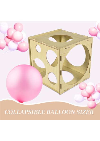 9 Delik Katlanabilir Balon Sörfü Kutusu Ölçüm Aracı Doğum Günü Düğün Partisi Için Kararlı 2-10 Inç (Yurt Dışından) fırsatları