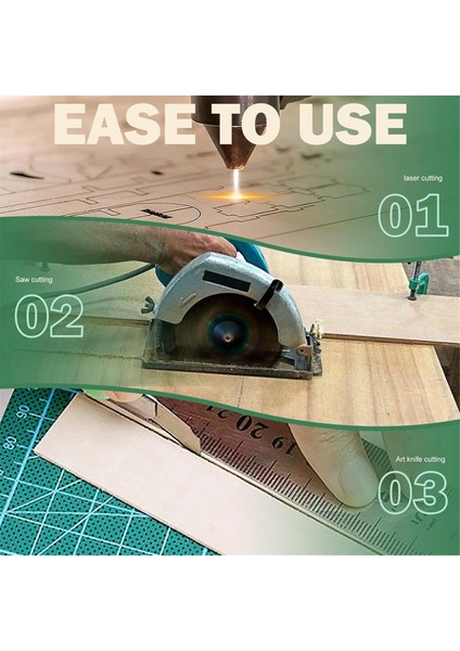 Basswood Board, Basswood Sac Kontrosu Lazer Kesme Için Yumuşak Zanaat Ahşap Tahtası, Dıy Binası Modeli 30X30X0.3CM (Yurt Dışından) indirimleri