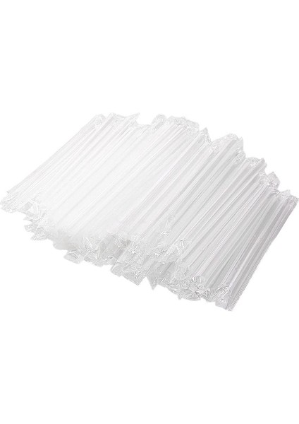 300PCS Smoothie Jumbo Saman Silkshake Bubble Çay Jumbo Pipes Meyve Salları (Yurt Dışından)