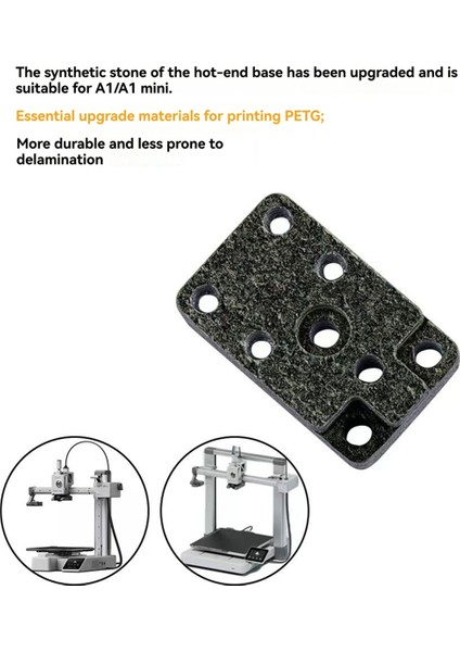 Bambu Lab A1/A1MINI Hotend Base Için Kompozit Taş Malzeme Geliştirilmiş Dayanıklılık Için Mükemmel Uygun 3D Yazıcı Parçaları (Yurt Dışından) fiyatları