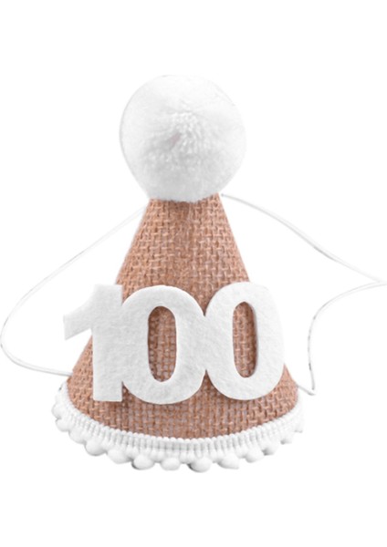 Şapka Bebek Doğum Günü Partisi Şapka Yarım Yıl Çocuk Bebek Duş Şapka Doğum Günü Kafa Bant Dekorasyon C (Yurt Dışından)