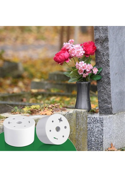 6 Pcs Mezarlığı Mezar Vazo Ekler Plastik Mezarlık Çiçekleri 7 Delik Silindirik Yeniden Kullanılabilir Mezarlık (Yurt Dışından) fırsatları