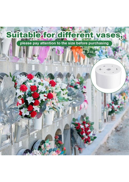 6 Pcs Mezarlığı Mezar Vazo Ekler Plastik Mezarlık Çiçekleri 7 Delik Silindirik Yeniden Kullanılabilir Mezarlık (Yurt Dışından) indirimleri