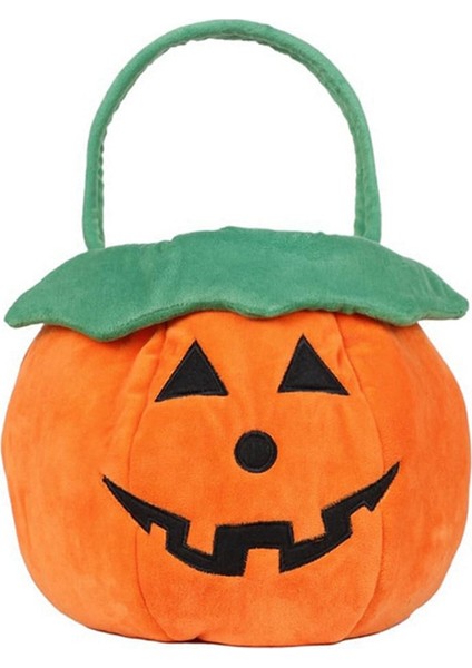 Cadılar Bayramı Hile Veya Sepet Çantaları Şeker Kovaları, Yeniden Kullanılabilir Taşınabilir Kabak Tote Peluş Sepet Hediyeleri Için (Yurt Dışından)
