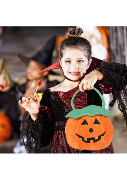 Cadılar Bayramı Hile Veya Sepet Çantaları Şeker Kovaları, Yeniden Kullanılabilir Taşınabilir Kabak Tote Peluş Sepet Hediyeleri Için (Yurt Dışından) fiyatları