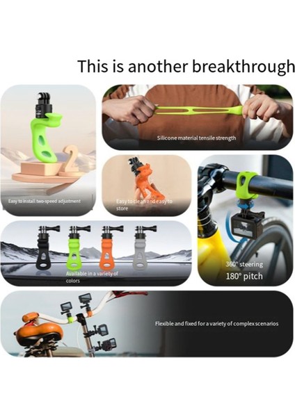 Telesin Eylem Kamera Montaj Silikon Ayarlanabilir Mini Esnek Braket Gopro INSTA360 Eylem Kamera Aksesuarları Siyah (Yurt Dışından) indirimleri