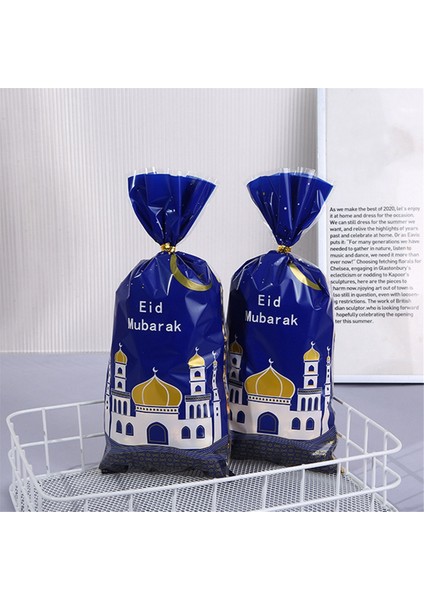 Eid Mubarak Hediye Çantaları Plastik Kurabiye Şeker Çantası Ramazan Kareem Islami Müslüman Partisi Malzemeler Eid Al-Fitr Hediye (Yurt Dışından) indirimleri