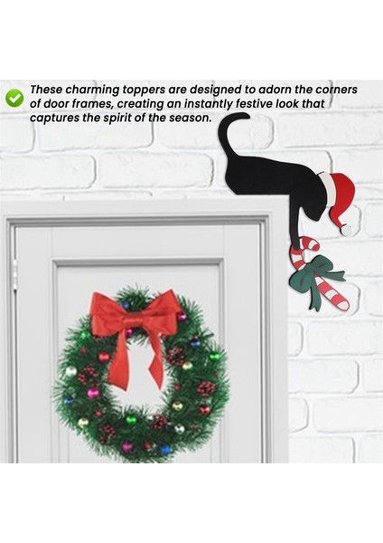 Noel Kapısı Toppers Dekor, Üst Kapı Çerçevesi Köşe Işaret Süslemeleri, Ev Dekoru Home Decor H Için Ev Çerçevesi Dekoru H (Yurt Dışından) indirimleri