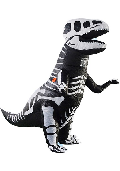 Şişme Kostüm Dinozor Iskeleti Karnaval Cosplay Partisi Süslü Elbise Çocuklar Için Doğum Günü Kıyafetleri (Yurt Dışından)