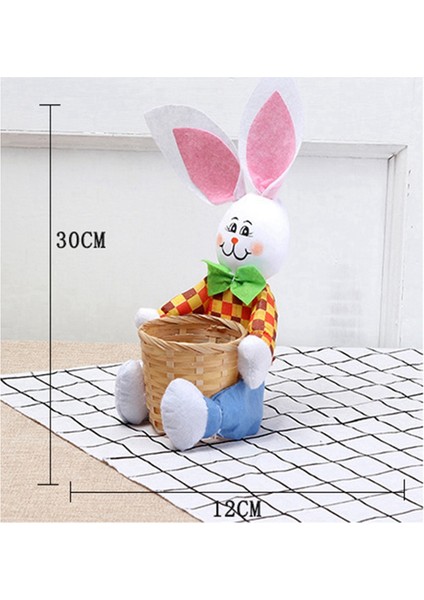 Paskalya Dekorasyonları, Sevimli Tavşan Paskalya Sepeti Yumurtaları Şeker Hediyeleri Depolama Tavşan Çanta Parti Dekorasyonu (Yurt Dışından) fırsatları