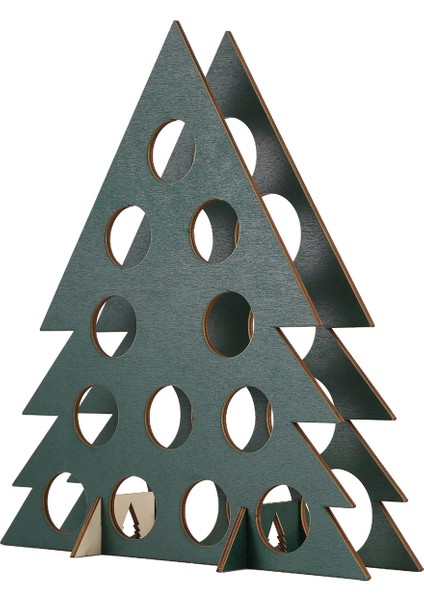 Yetişkinler Ahşap Noel Ağacı Mini Alkol Tutucu Şarap Şişesi Stand Hediyeleri ile Takvim Likör Ağacı Geri Sayım (Yurt Dışından) fiyatları
