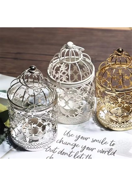 Beiou Dekorasyon Fas Fener Taihua Şamdan Eski Moda Dekorasyon Gümüş+Altın (Yurt Dışından) fırsatları