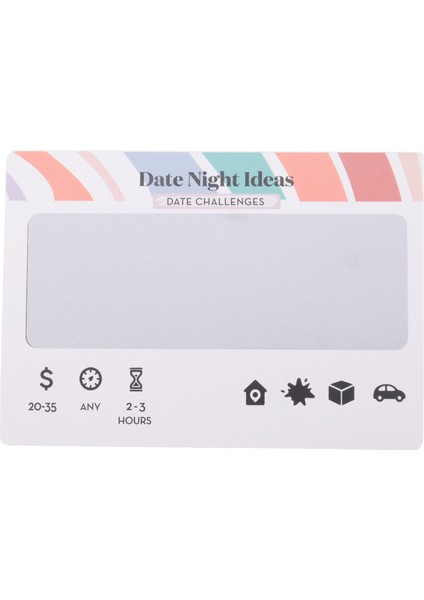 Tarih Gece Kutusu - Çift Için Düşünce Heyecan Verici Bir Tarih ile Çizik Kart Oyuncağı: Kız Arkadaşı, Erkek Arkadaşı, Karısı Veya Kocası. (Yurt Dışından) indirimleri