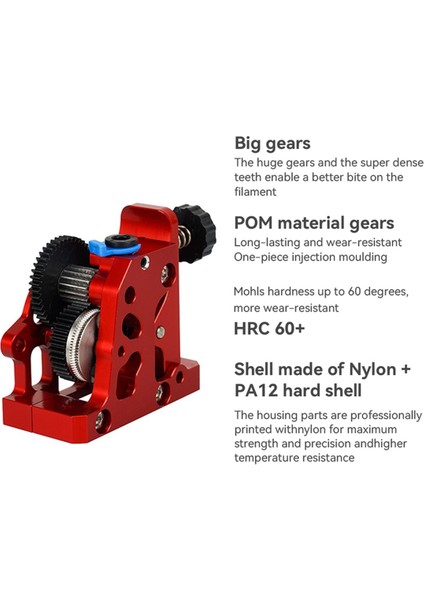 CR10 Ender 3 Cr6 Voron Hgx Lite Extruder Çift Dişli Ekstrüder Sert Çelik Dişli Motorlu Motor 3D Yazıcı Parçaları (Yurt Dışından) indirimleri