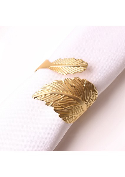 Yaprak Şekli 10 Set Altın Peçete Halkası Masa Ayarı Yıldönümü, Doğum Günü, Masa Ayarı Partisi (Yurt Dışından) indirimleri