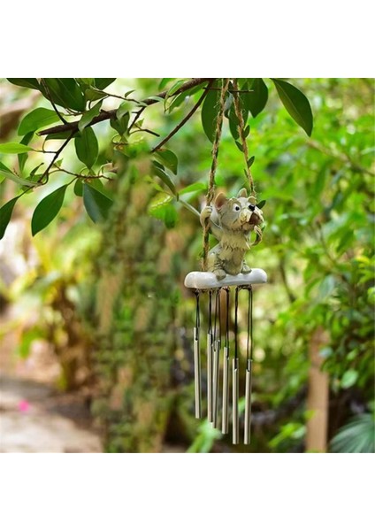 Sevimli Hayvan Rüzgar Çanları Karikatür Hayvan Kolye Dekoratif Salıncak Bahçe Zanaat Süsleri C (Yurt Dışından) indirimleri