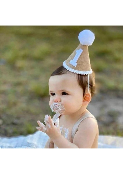 Şapka Bebek Doğum Günü Partisi Şapka 2. Yıl Çocuklar Bebek Duş Şapka Doğum Günü Kafa Bandı Dekorasyon D (Yurt Dışından) fiyatları
