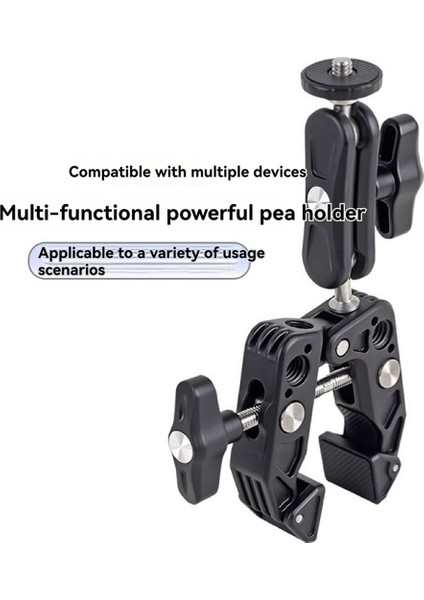 Gopro INSTA360 Djı Osmo Aciton Cep Telefonu Aksiyon Kamerası Için Çift 360 ° Ball Head Sihirli Kollu Alüminyum Süper Kelepçesi (Yurt Dışından) fırsatları