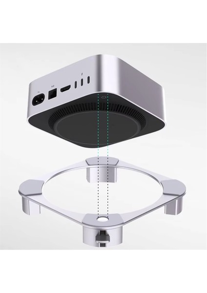 Mac Mini M4 Stand Alüminyum Alaşım Masaüstü Soğutma Braketi Mac Mini M4/m4 Pro 2024 (Yurt Dışından) fırsatları