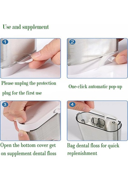 Dental Floss Dispenser 2 KUTU-176 Sayı Süper Finli Kür Kıkavukları Sticks-More Hijyenik Floss Depolama (Yurt Dışından) indirimleri