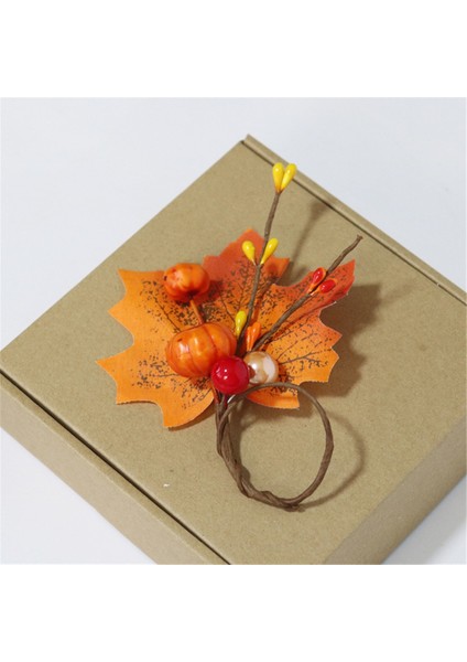 10PCS Pumkins Peçete Yüzük Şükran Günü Peçete Yüzük Tutucu Berry Peçeteli Halka Hasat Akçaağaç Meyve Kabak Peçete Yüzüğü (Yurt Dışından) modelleri